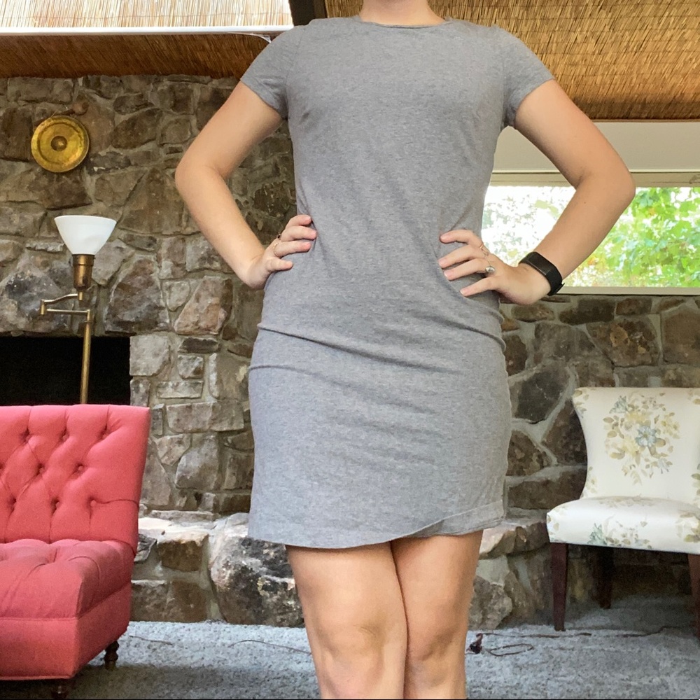 Grey tshirt dress
